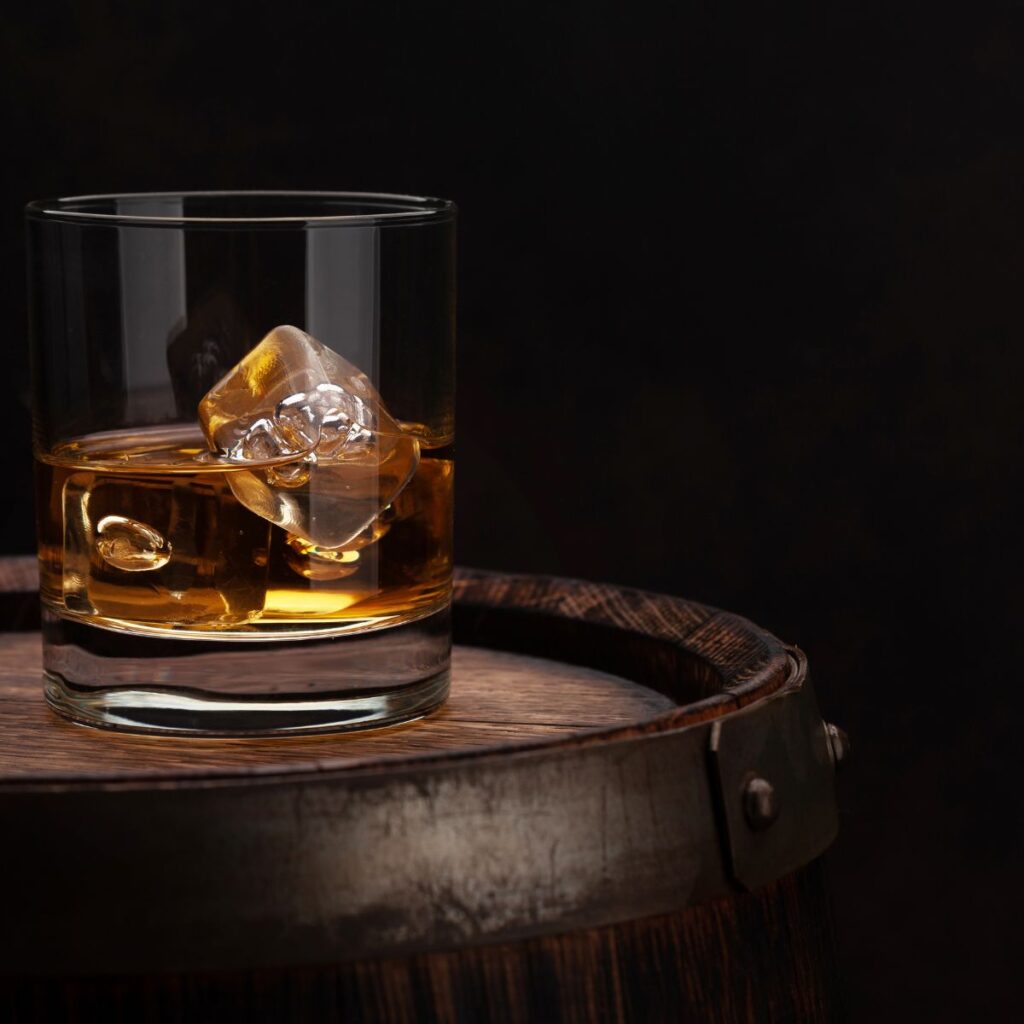 glass of Pappy Van Winkle bourbon