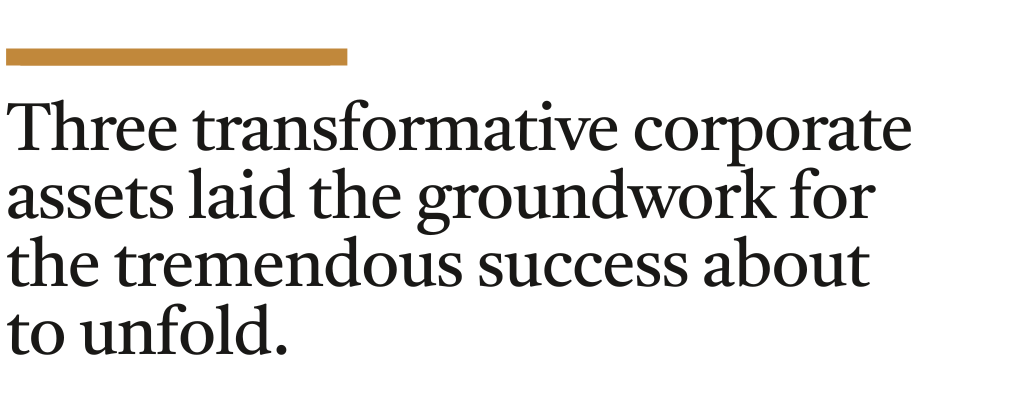 Corporate assets lay groundwork for success to unfold