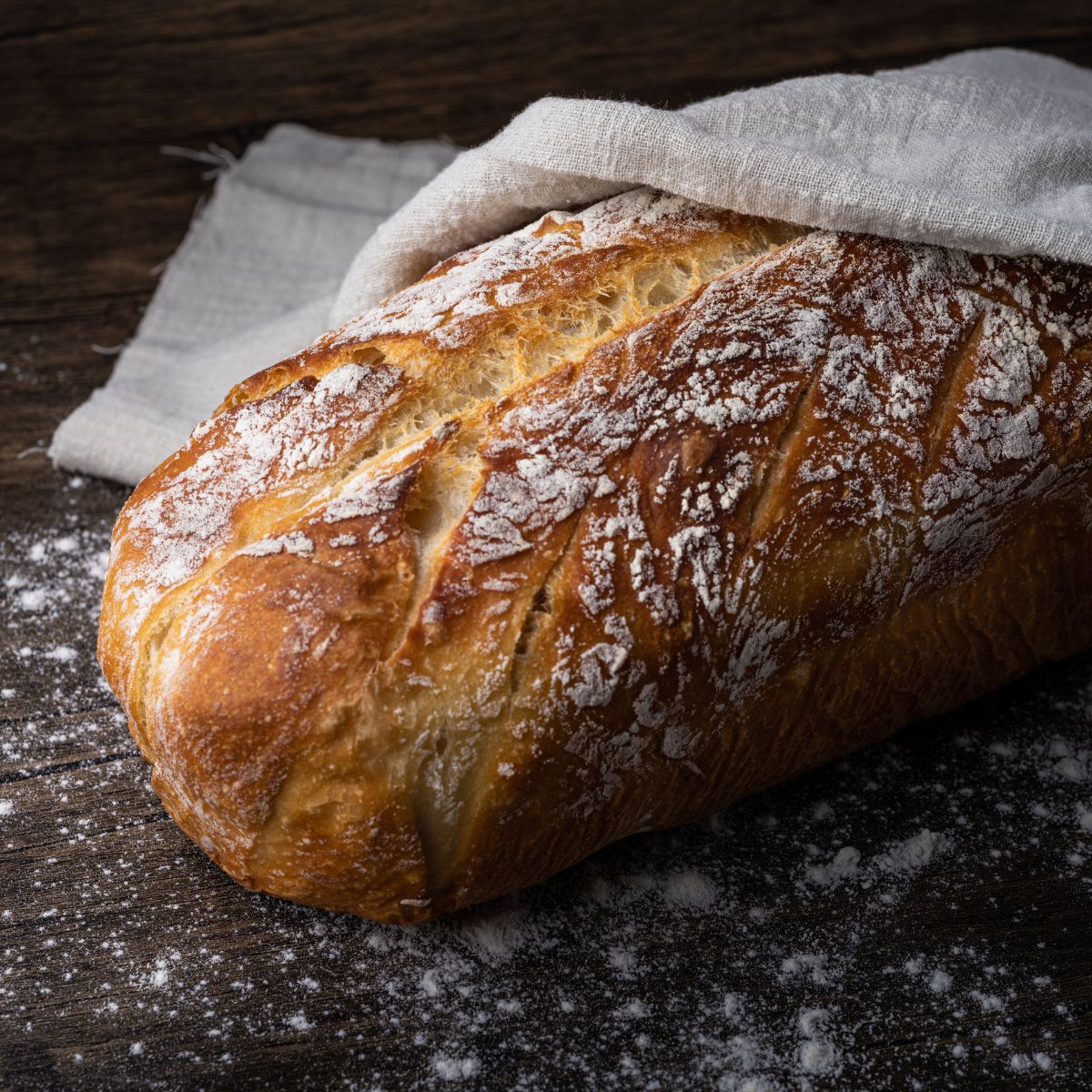 loaf of home baked bread